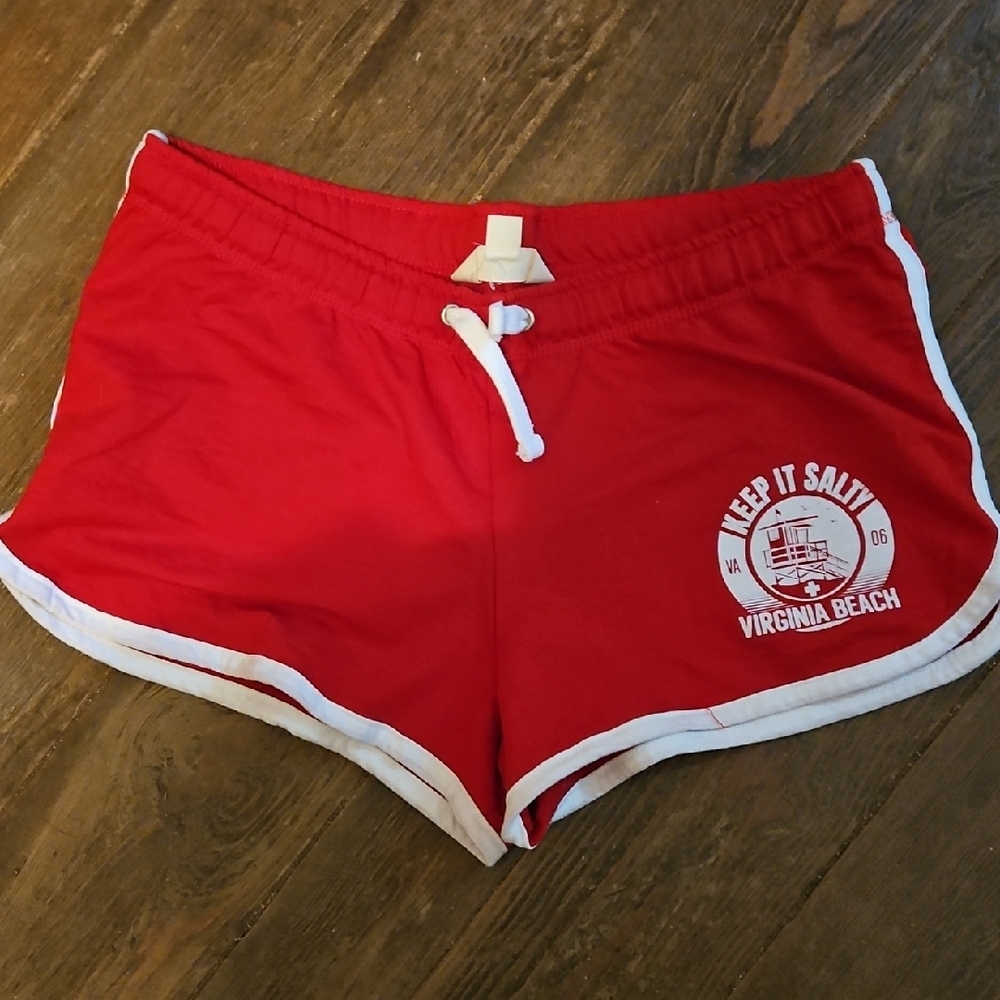Keep It Salty Red Athletic Shorts